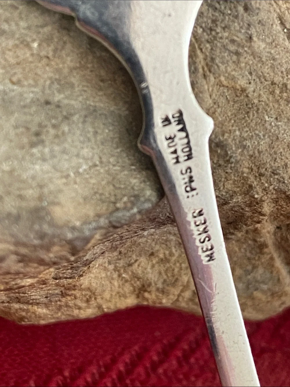 Vintage 80s Calgary Silver Plated Maple Leaf Souvenir Spoon